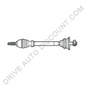 Cardan, transmission avant gauche conducteur - Renault Clio 2 II 1,2 D7F/D4F Essence consigne incluse
