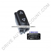 Contacteur bouton platine lève-vitres électrique avant droit - Peugeot 206